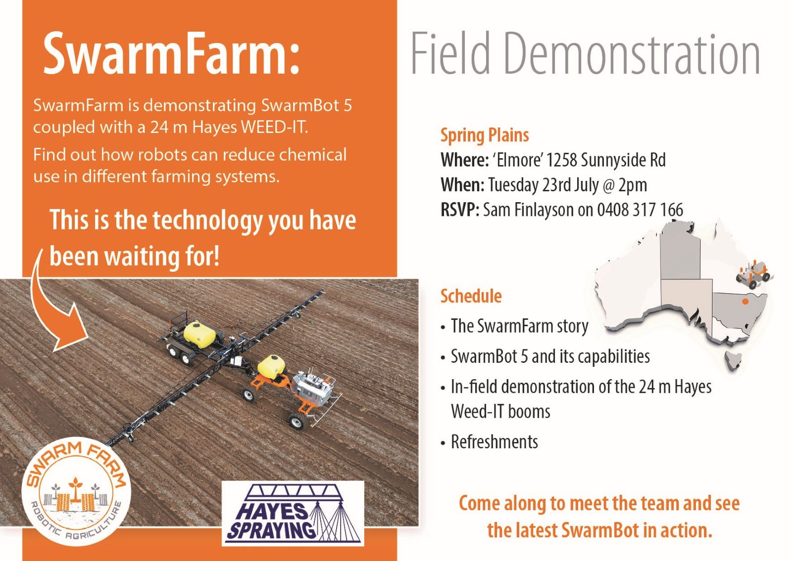 Swarm Farm Feild Demonstration